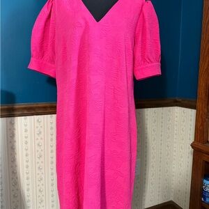Tommy Hilfiger Bright Pink Midi Dress